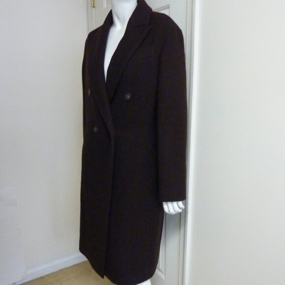 Vince Textured Wool-Blend Double Breasted Fill Coat - Picture 7 of 11